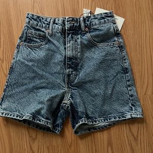 Zara denim mom shorts